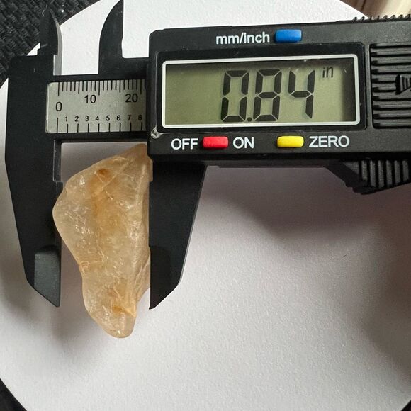 Golden Rutilated Quartz Crystal Freeform (#11) - Picture 11 of 14